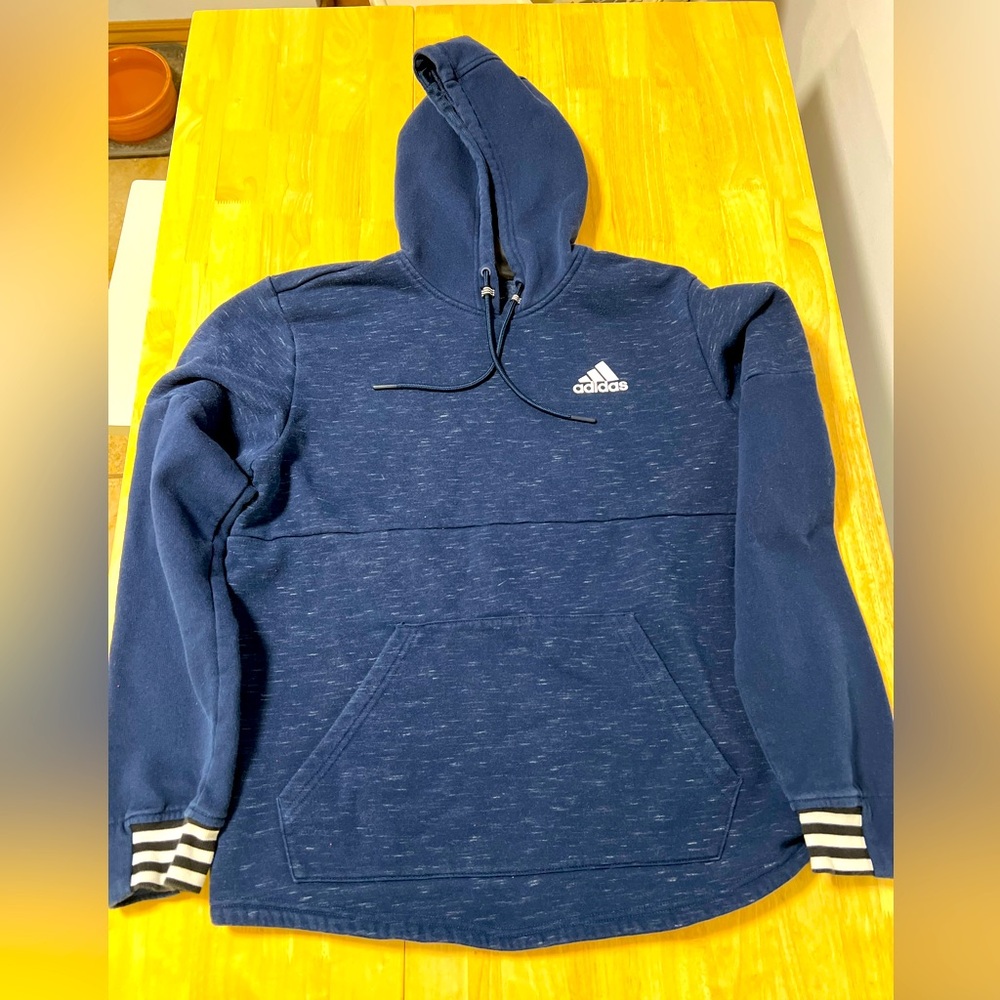Heather blue adidas hoodie